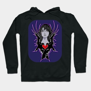 raven heart Hoodie